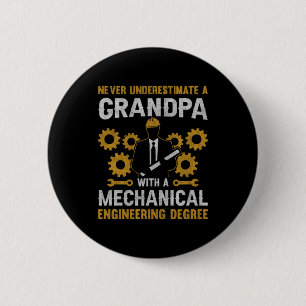 Grandpa With A Mechanical Engineering Button