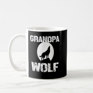 Grandpa Wolf Shirt Matching Family Tribe Wolves Mo Coffee Mug