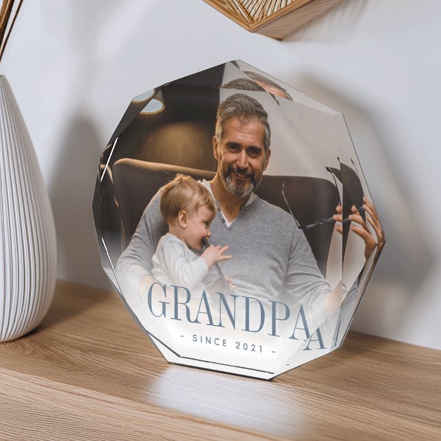 Grandpa Year Established Photo Block (Creator Uploaded)