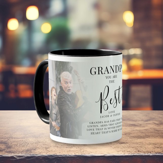 'GRANDPA' you are the Best' Photos, Names & Quote Mug (Creator Uploaded)