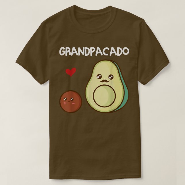 Grandpacado Grandpa Avocado Pregnancy Announcement T-Shirt (Design Front)