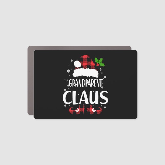 Grandparent Claus Car Magnet (Front)