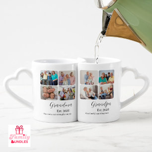 Grandparent Family Photo Message Coffee Mug Set