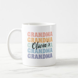 Grandparent Gift Personalized Mug Retro Pastel