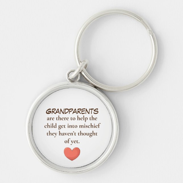 Grandparent Hearty Mischief keychains (Front)