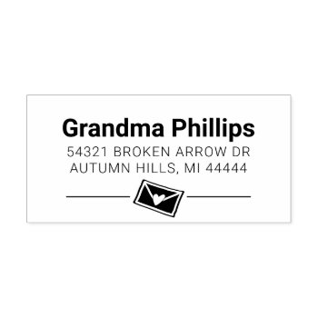 Grandparent Love Home Address Rubber Stamp by FamilyTreed at Zazzle