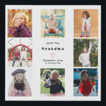 Grandparent Love You Photo Collage Create Your Own Faux Canvas Print<br><div class="desc">Personalized Large Faux Canvas Photo Collage Create a heartwarming gift that grandparents will cherish forever with our Personalized Faux Canvas Photo Collage. This beautifully crafted gift allows you to turn 8 of your favorite family photos into a unique keepsake, celebrating the special bond between loved ones. Features: Customizable Design: Add...</div>