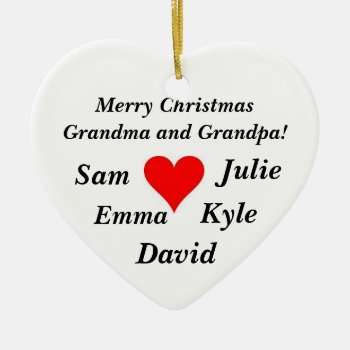 Grandparent Ornament by HolidayZazzle at Zazzle