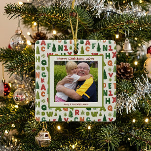 Grandparent Photo Christmas Ornament