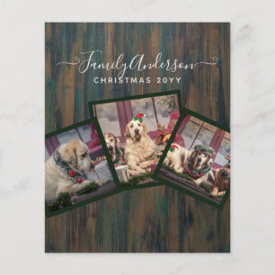 GRANDPARENT PHOTO COLLAGE GIFTS - Rustic Wood Flyer