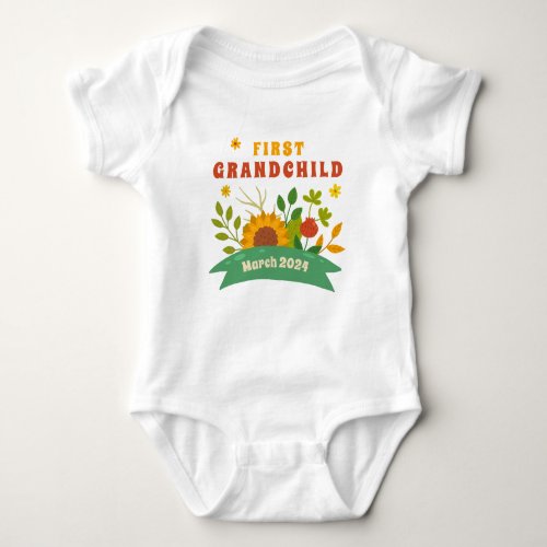 Grandparent Pregnancy Announcement Baby Bodysuit
