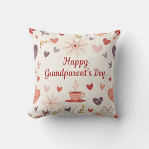 Grandparent’s Day Floral Pillow