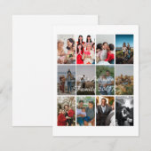 Grandparents 12 Photo Memory Collage Template (Front/Back)