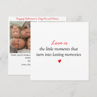 Grandparents | 2 Photos Valentine's Day Holiday Card