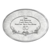 Grandparents 60th Wedding Anniversary Gift Ideas Porcelain Serving Platter (Front)