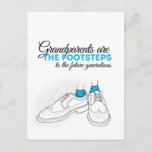 Grandparents Are The Footsteps To The Future Gener Postcard at Zazzle