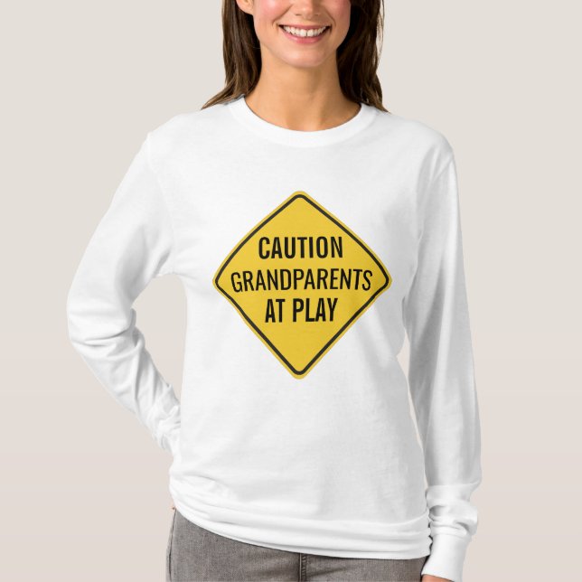 Grandparents at Play Funny T-Shirt (Front)