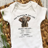 Grandparents Baby Announcement Customized Reveal