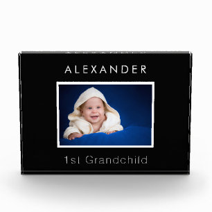 Grandparents baby photo 1st grandchild black