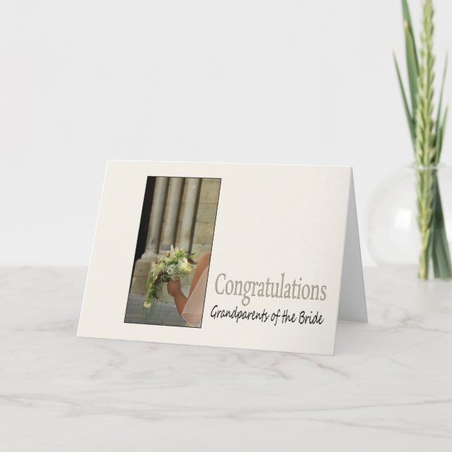 grandparents bride congratulations card (Front)