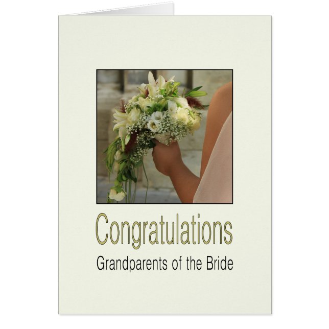 grandparents bride congratulations cards (Front)