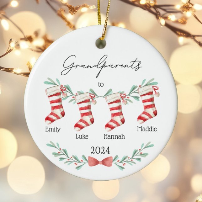 Grandparents Christmas Ornament Custom Stockings (Creator Uploaded)