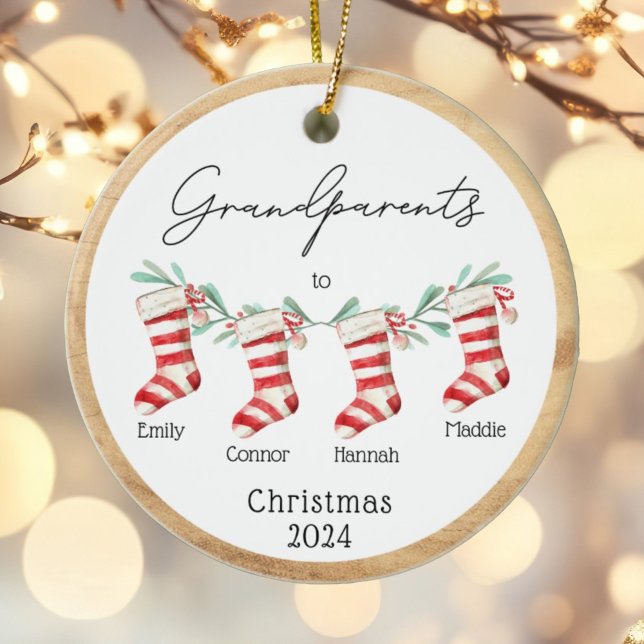 Grandparents Christmas Ornament Custom Stockings (Creator Uploaded)