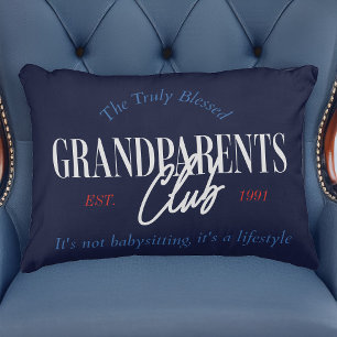 Grandparents Club Nautical It's a Lifestyle Funny Accent Pillow