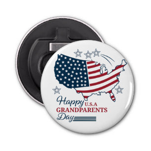 Grandparents Day 2025 USA Vector Bottle Opener