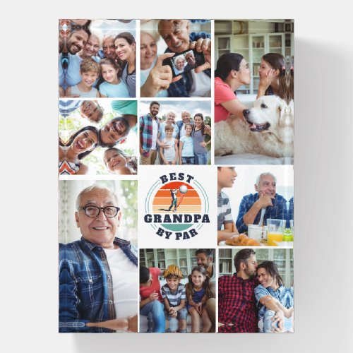 Grandparents Day Best Grandpa Family Photo Collage Paperweight