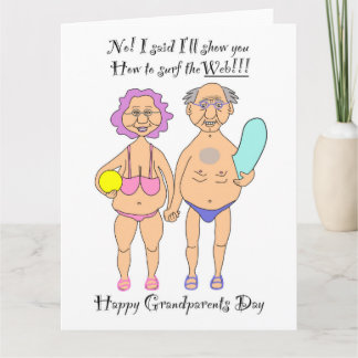 Grandparents' Day card 8.5 x 11ins