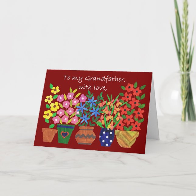 Grandparents Day Card for  Grandfather (Front)