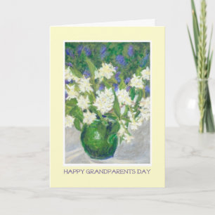Grandparents Day Card, Mock Orange and Ceanothus Card