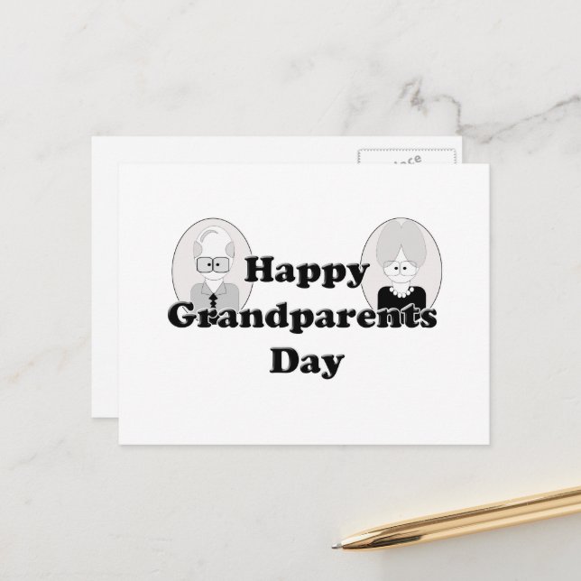 Grandparents Day - Couple Postcard (Front/Back In Situ)