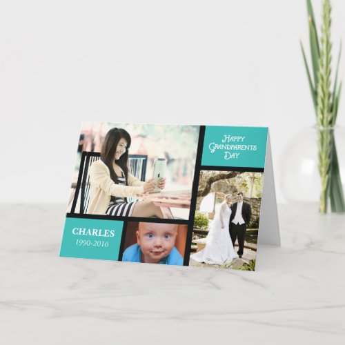 Grandparents Day Customize Name and Photo Card