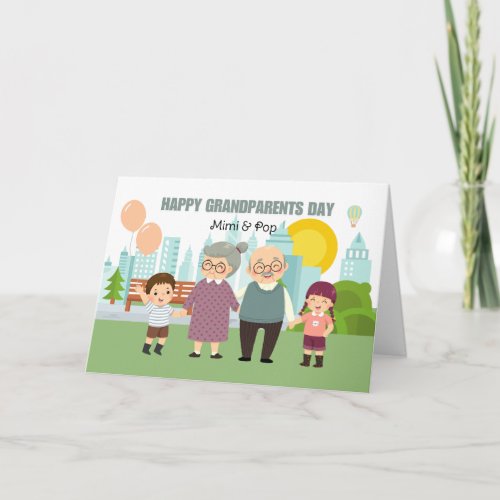 Grandparents Day Folded Greeting Card