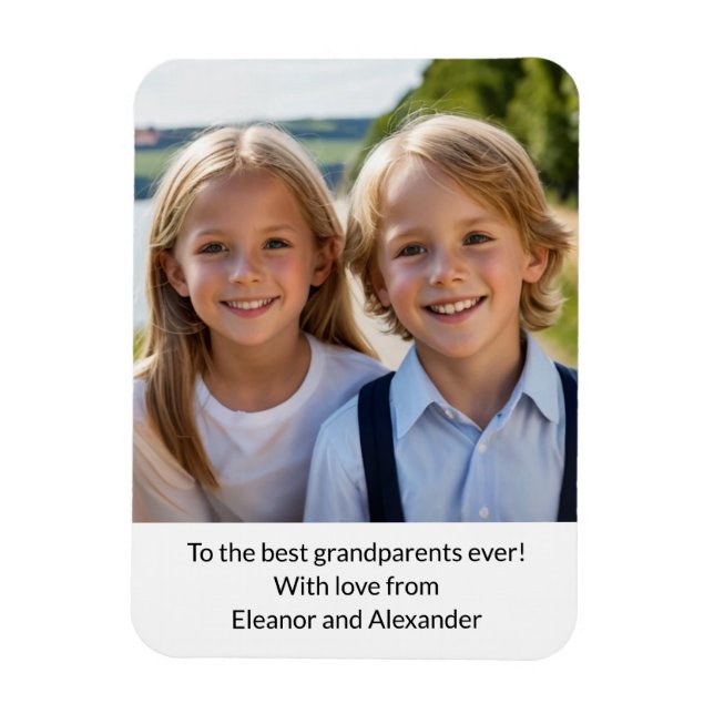 Grandparents Day from the Kids Keepsake Photo Magnet (Vertical)