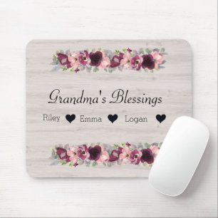 Grandparents Day Gift for Grandma's Blessings Mouse Pad
