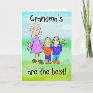 Grandparent's Day Grandma Whimsical Card