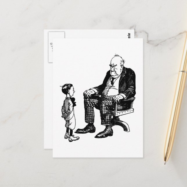Grandparents Day - Grandpa And Child Postcard (Front/Back In Situ)