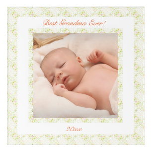 Grandparents Day Green Best Grandma Ever Wall Acrylic Print