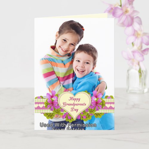 Grandparents Day Heart for Grandmother Photo Card