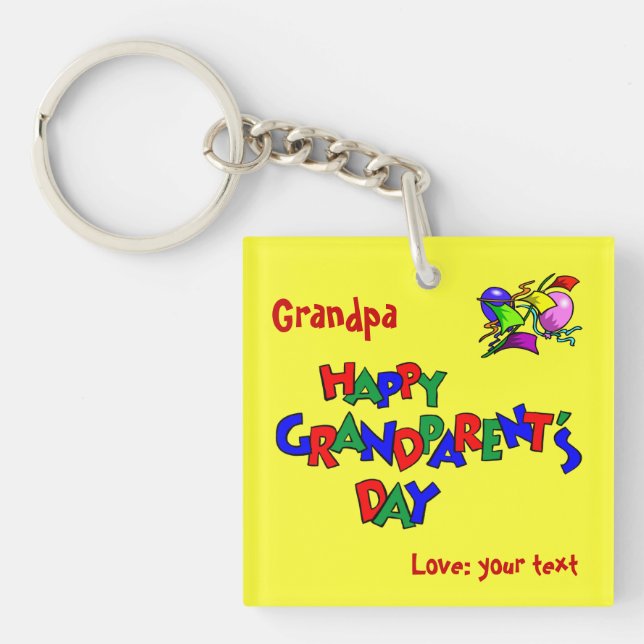 Grandparent's Day - Keychain (Front)