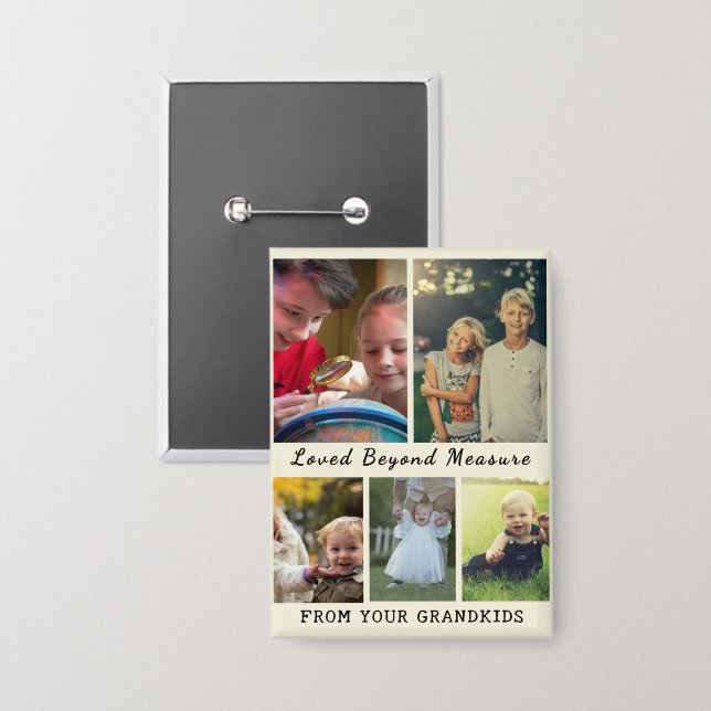 Grandparents Day – Loved Beyond Measure Button (Front/Back)