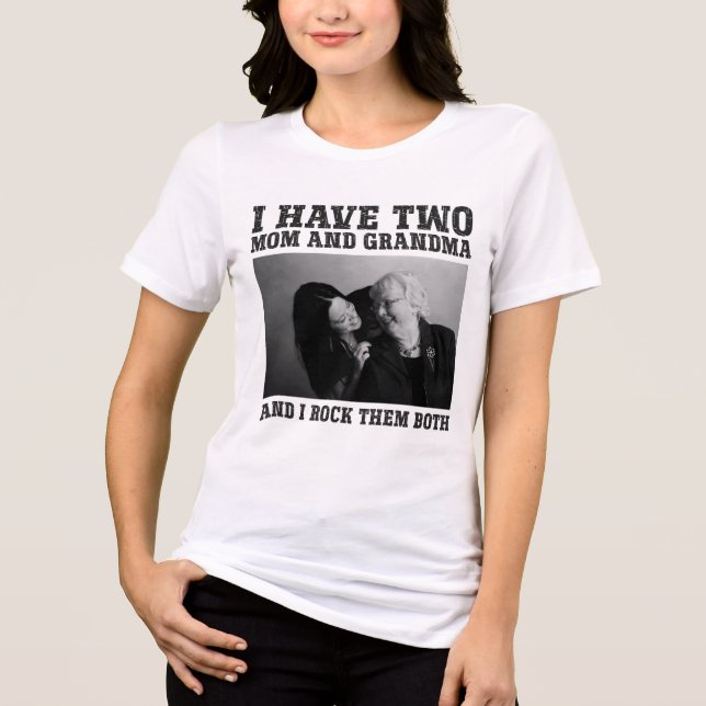Grandparents Day Personalized grandmother  Tri-Blend Shirt (Front)