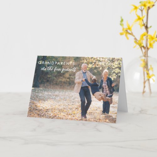 Grandparents Day Photo Greeting Card