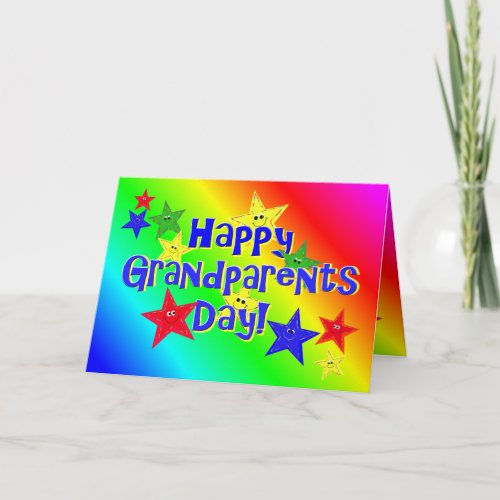 Grandparents Day Stars Card