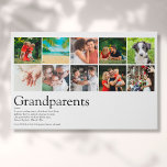 Grandparents Definition Photo Collage Faux Canvas Print<br><div class="desc">10 photo collage for you to personalize for your special grandparents to create a unique gift. A perfect way to show them how amazing they are every day. Designed by Thisisnotme©</div>