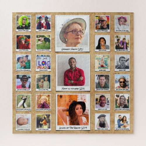 Grandparents Family Photo Collage Jigsaw Puzzle
