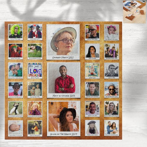 Grandparents Family Photo Collage Jigsaw Puzzle